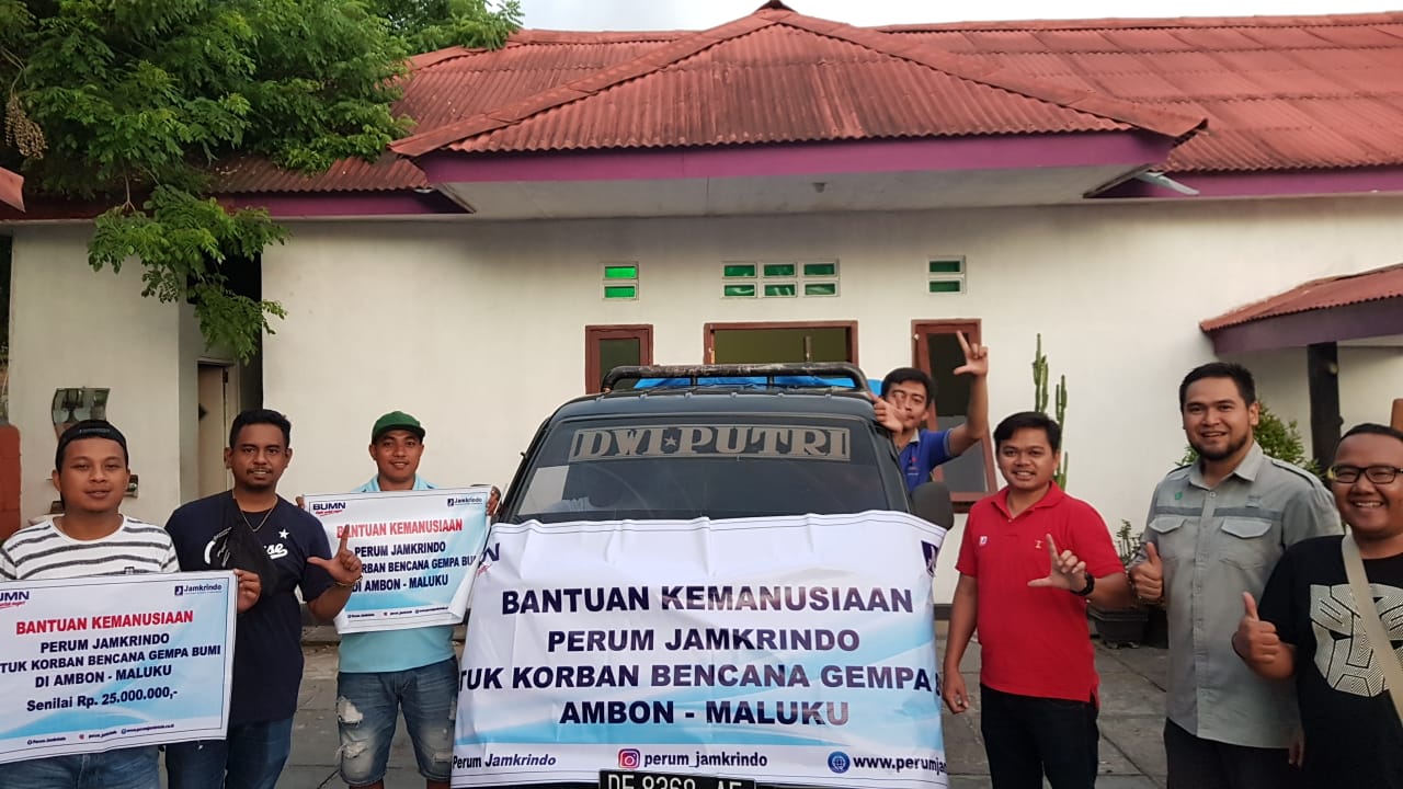 Perum Jamkrindo Berikan Bantuan Untuk Korban Gempa di Ambon
