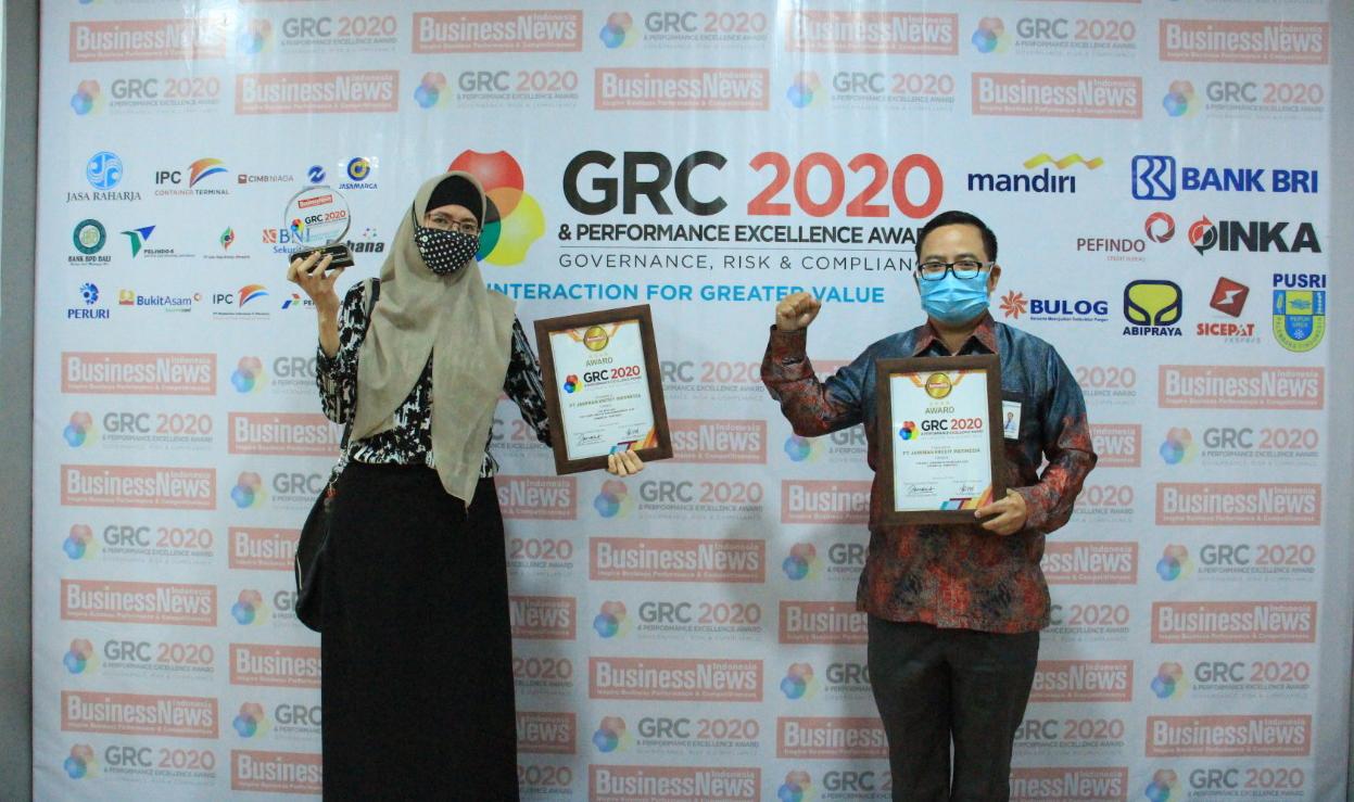 PT Jamkrindo Raih 2 Penghargaan GRC Award 2020