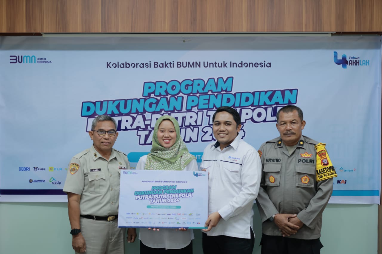 Jamkrindo Beri Bantuan Beasiswa untuk Putra Putri TNI dan Polri